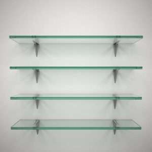 glass shelves