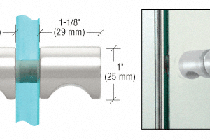 Chrome Back-to-Back Grip Style Knob