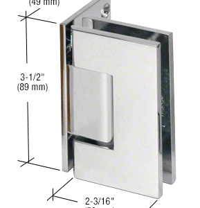 chrome shower hinges