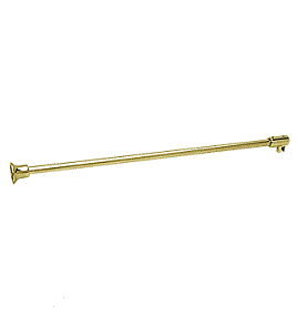 polished brass shower support bar