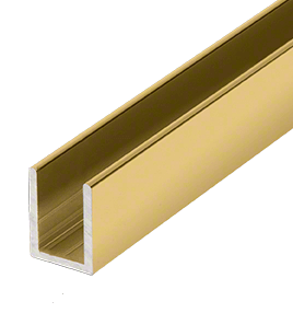 Polished brass uchannel