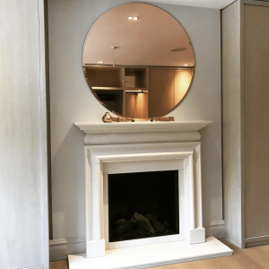 round copper mirrors