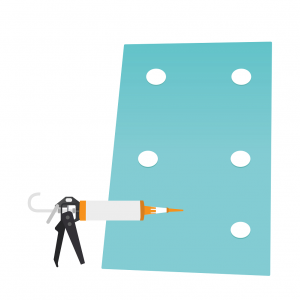 Glass & Mirror Splashback Sealant Adhesive