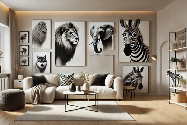 Black and White Animal Portraits