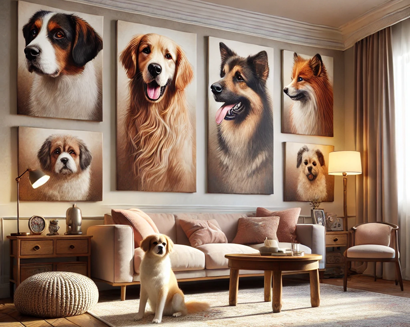 How Can Dog Portraits Personalize Your Penthouse Interiors?