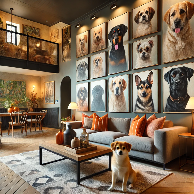 Dog Portraits in Penthouse